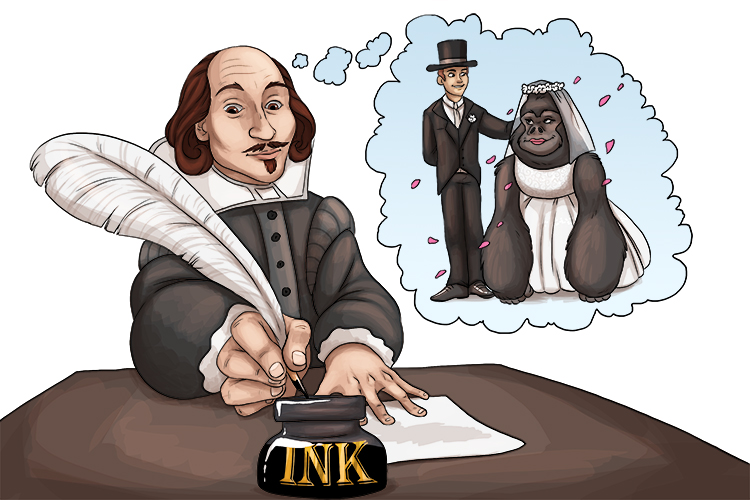 Keep filling up the pens (Philippines) to write that novel about a man that married a gorilla (Manila). 